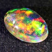 最高品質&遊色抜群!!1.105ct 天然ファイアオパール メキシコ産＜裸石 ルース ファイヤーオパール fire opal 宝石 jewelry ジュエリー＞_画像1