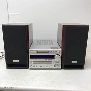 0116A ONKYO オンキョー システムコンポ 音出し済み チューナーアンプ FR-N9FX CD MD TUNER AMPLIFIER コンポ / スピーカー D-N9FX