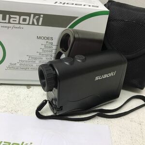 0110H suaoki ゴルフ レーザー距離計 ゴルフ距離計 600m Laser Rangefinder 6倍率 21mm視野角 測定範囲:4〜600m