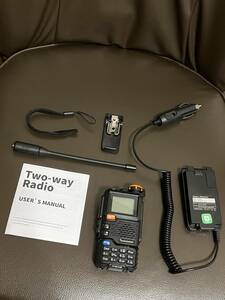 シガー 12V電源仕様　海外製　フルバンド 136〜600MHz 広帯域送信 (受信 50〜600MHz、エアバンドAM受信OK) 国内送信周波数仕様も可能 uv-k5
