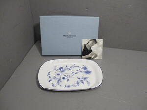 未使用★WEDGWOOD★ウェッジウッド BLUE PLUM プレート皿 BONE CHINA