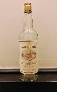 DALLAS DHU 空瓶　オブジェ　閉鎖蒸留所　G&M 90s オールドボトル