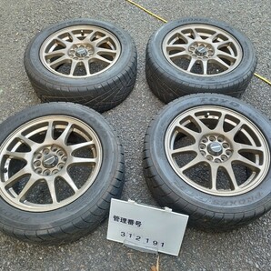 【即決】シュナイダー☆TOYO☆R1R☆195/55R15☆ブロンズ☆6.5J☆ET45☆シビック☆タイプR☆EK9☆DC2☆インテグラ☆PCD114.3☆管理：312191の画像1