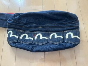 EVISU Evisu body back 5 ream pocket red tag white paint old model made in Japan rare.. dark blue beautiful goods.