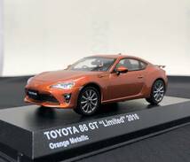 KYOSHO 京商 1/43 TOYOTA トヨタ 86 GT Limited 2016 オレンジメタリック訳あり_画像1