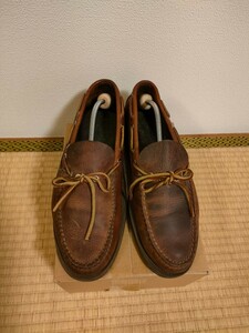 Ralgh Lauren made in USA ラルフローレン ローファー デッキシューズ モカシン 茶 ブラウン メンズ 28cm