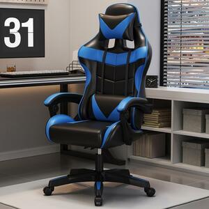  racing chair chair ge-ming reclining cushion blue 