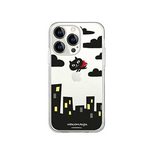 abbi FRIENDS 公式ライセンス品 ネコマンジュウソフトクリアケース for iPhone 14 Pro 赤いマント 背面カバー型 ABF24241i14P /l