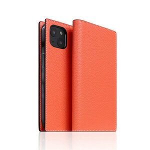 SLG Design Neon Full Grain Leather Case for iPhone 14 コーラル 手帳型 SD24303i14CR /l