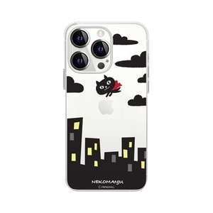 abbi FRIENDS ネコマンジュウソフトクリアケース for iPhone 13 Pro 赤いマント ABF21761i13P /l