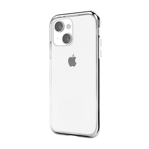 まとめ得 motomo INO LINE INFINITY CLEAR CASE for iPhone 13 Chrome Silver MT21572i13SV x [2個] /l