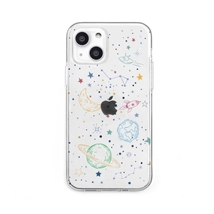 まとめ得 dparks ソフトクリアケース for iPhone 13 COSMOS DS21144i13 x [2個] /l