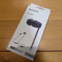 Sony☆WI-C200 ワイヤレス インイヤーヘッドセット/ヘッドホン マイク付き 通話可能 ブラック☆即日発送☆_画像1