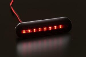 MK53S スペーシア カスタム LED ハイマウント ストップランプ [スモーク/ブラッククローム] Ver.1 ライトバー赤光 純正交換タイプ