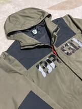 バスブリゲード マウンテンジャケット BASS BRIGADE マウンテンパーカー BRGD Logo Mountain Jacket sizeM BLMJ01 オリーブ/ブラック_画像3
