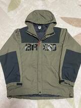 バスブリゲード マウンテンジャケット BASS BRIGADE マウンテンパーカー BRGD Logo Mountain Jacket sizeM BLMJ01 オリーブ/ブラック_画像1