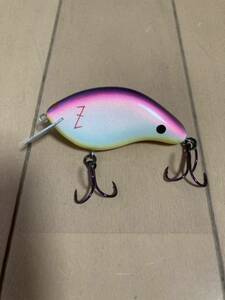 ②メガバス Z-CRANK FLAT SIDE HAND MADE PRO MODEL BALSA 3/8oz Zクランク フラットサイド 