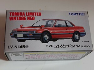 (新品)ホンダ 2代目プレリュード E-AB 1.8XX(赤)1982年トミカリミテッド ヴィンテージ ネオ LV-N145a（宅急便コンパクト発送）