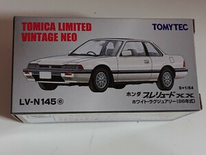 (新品)ホンダ 2代目プレリュード E-AB 1.8XX特別仕様車(白)1986年トミカリミテッド ヴィンテージ ネオ LV-N145e（宅急便コンパクト発送）