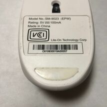 USB光学式マウス　SM-9023EPW　ホワイト_画像2