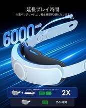 Maecker vr K3 バッテリーヘッドストラップ Quest 3 用ヘッドストラップ 6000mAh バッテリーパック付きバランスエリートストラップ クエス_画像6