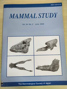 哺乳類の研究/MAMMAL STUDY 2009 Vol.34 No.2 日本哺乳類学会/ニホンイノシシの死亡年齢の推定/大型陸生哺乳類データ/生物学/洋書/B3227099