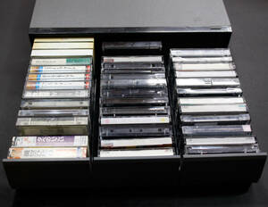 送料無料 ☆ 中古 カセットテープ 大量 収録済みカセットテープ プラスチック ケース 付き メタル ノーマル SONY TDK maxell