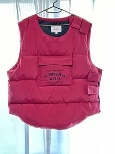 21AW Supreme WTAPS Tactical Down Vest ナイロン ダウンベスト M