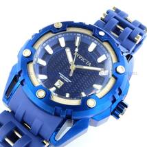 【新品・送料無料】インビクタ INVICTA 腕時計 メンズ クォーツ ブルー カレンダー SEA SPIDER 43845 ポリウレタンバンド_画像3