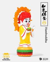 『好きなハンバーガー仏陀』　ミドルスケール　デザイン　おもちゃ　フィギュア　コレクション　アートトイ　ZCWO 　正規品_画像3
