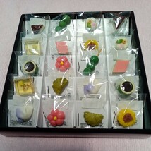 未使用カワイイ食玩★和菓子マグネット１０種類２０個セット★ドール用、インテリア、ステーショナリー_画像1