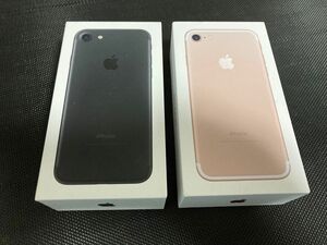 iPhone 7 Black Rose 32GB　箱 のみ　計2箱　Appleシール付き　iPhone7