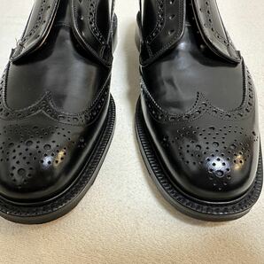 新品 UK7.0 church's Grafton 173 black 黒 チャーチ グラフトン 革靴 ラスト173 ブラック 25.0cm ウィングチップ レザーシューズの画像7
