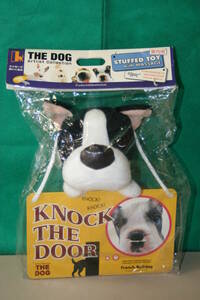 THE DOG フレンチブルドッグ メッセージプレート付きぬいぐるみ 吸盤付き 約20cm French Bulldog 室内用 Knock The Door