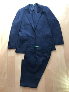 MACKINTOSH LONDON/マッキントッシュロンドン/NEW BRIDGE/L42/メンズL相当/ネイビー/無地/ウール100%/撥水/ストレッチ