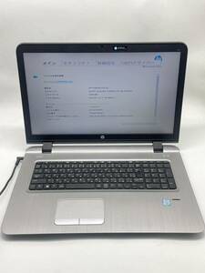 ジャンク品 HP ProBook 470 G3 Core i7／メモリ4GB／HDDなし 現状渡し20241505