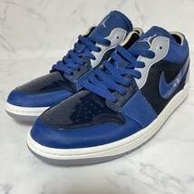 ★送料無料★【新品 レア】26.5cm Nike Air Jordan 1 Low Craft ナイキ エアジョーダン 1 ロー クラフト オブシディアン SE ブルーグレー_画像2