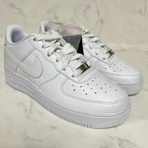 ★送料無料★【新品】Drake NOCTA Nike Air Force 1 Low ドレイク ノクタ ナイキ GS エアフォース1 ロー ラバー ボーイ ホワイト 24.5cm 白_画像3