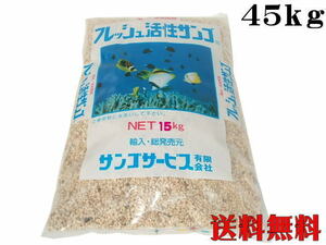 フレッシュ活性サンゴ 珊瑚砂Ｓ 45kg （1袋4,050円）サンゴ砂 底砂 ろ材　管理120