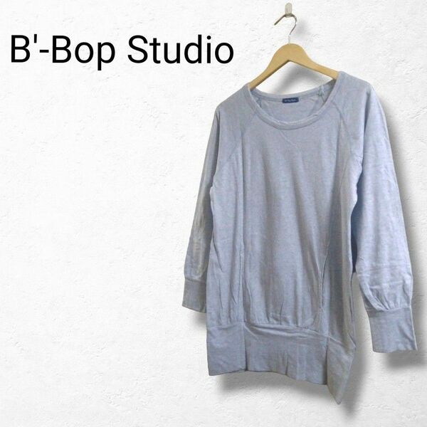 【B'-Bop Studio】ポケット付　ロンＴ　グレー