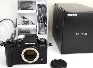 フジフィルム FUJIFILM X-T4 ブラック 新品 未使用 箱 保証書付き（メーカ保証＋販売店3年保証）