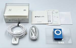 ◆◇外観極美品　Apple MB683J/A 2GB iPod shuffle A1204 ブルー系◇◆