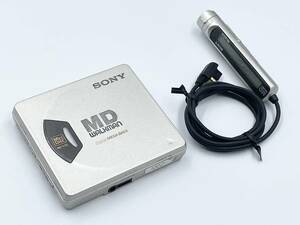 ◆◇再生○ 外観概ね美品　SONY MZ-E55 WALKMAN ポータブルMDプレーヤー　MADE IN JAPAN◇◆