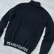 新品 正規品!! PEARLY GATES/パーリーゲイツ 大人気!! 抗菌防臭 極上の肌触り カシミアタッチ タートルネックセーター【5/L】ネイビー_画像9