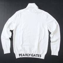 新品 正規品!! PEARLY GATES/パーリーゲイツ 大人気!! 抗菌防臭 極上の肌触り カシミアタッチ タートルネックセーター【4/M】ホワイト_画像10