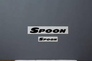 SPOON スプーン TEAMステッカー【BLACK】 200/100mm