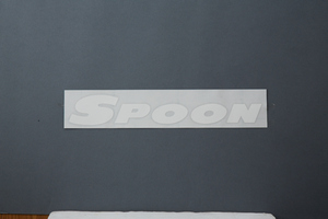 SPOON スプーン TEAMステッカー【WHITE】 800mm