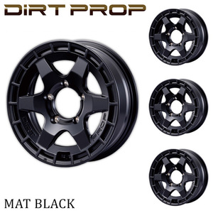 Motor Farm モーターファーム アルミホイール DIRT PROP(ダートプロップ) 16x5.5J 5H/139.7 +20 マットブラック [５本セット]