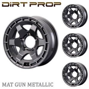 Motor Farm モーターファーム アルミホイール DIRT PROP(ダートプロップ) 16x6.0J 5H/139.7 -5 マットガンメタ (4本セット)