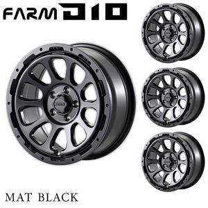 Motor Farm モーターファーム FARM D10 (ディ テン) RAV4(50系)用 17x7.0J 5H/114.3 +30 マットブラック 4本セット